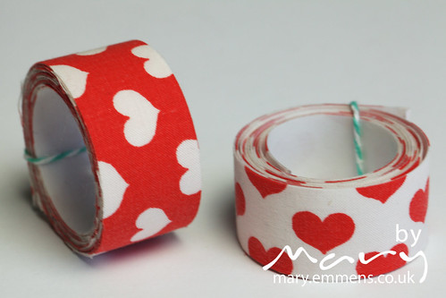 Heart fabric tape - just right for your valentine