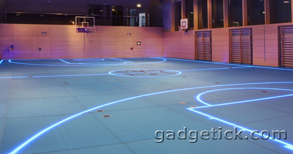 ASB GlassFloor - спортивная площадка со светодиодной подсветкой