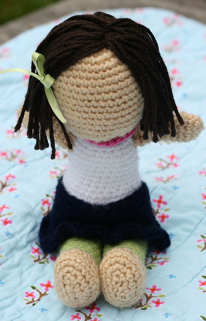 Lola the crocheted doll