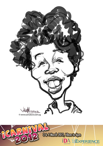 digital live caricature for iCarnival 2012  (IDA) - Day 1 - 27