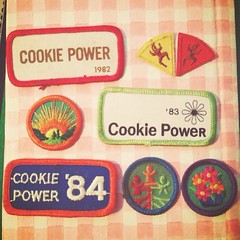 Some of my Girl Scout badges.