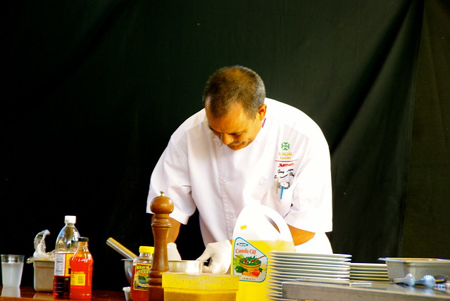 Guy Higa cooking in Kauai