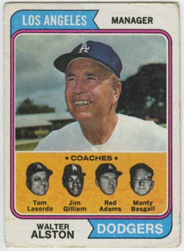1974 Topps Dodgers Staff