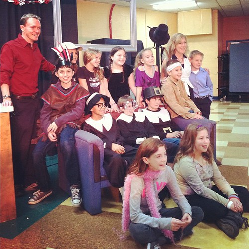 The whole cast of "Thanks For Giving" (except my Maggie who was backstage as Stage Director) @aidan1scool @magpie26