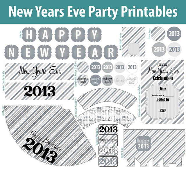 Printable New Years Decorations