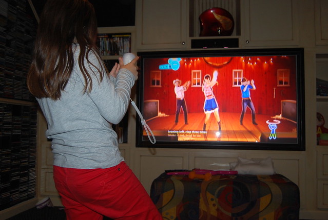 Playing Just Dance Disney Party