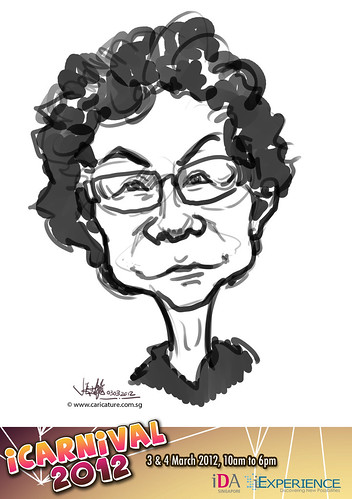 digital live caricature for iCarnival 2012  (IDA) - Day 1 - 83
