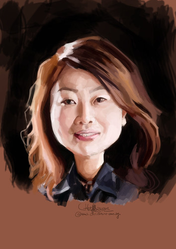 digital caricature of Winnie Hung for Hewlett Packard (revised) - 2