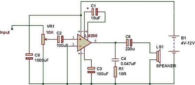 Audio Amplifier using FM kit and Lm386