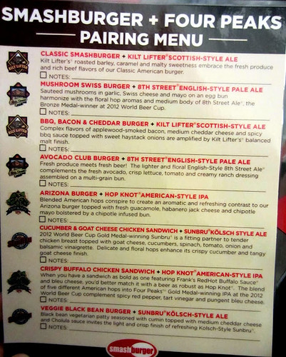 Pairing menu
