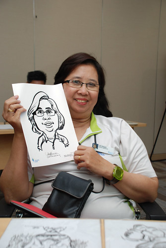 caricature live sketching for Khoo Teck Puat Hospital, Nurses' Day - 8