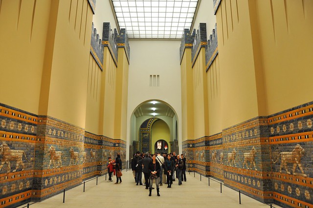 Walkway to Ishtar's Gate at Pergamon Museum in Berlin
