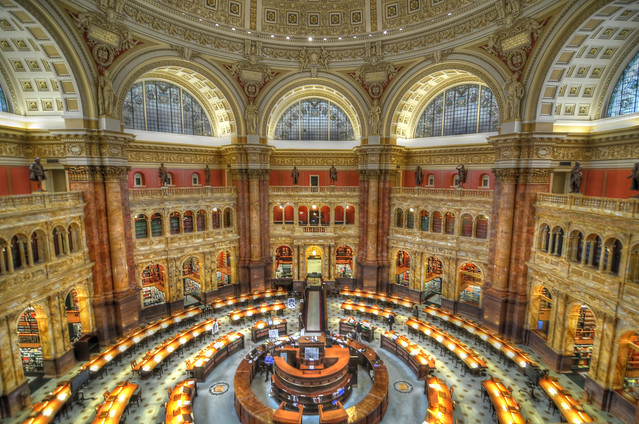 Library of Congress Reading Room HDR