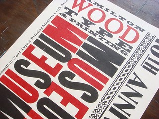 Hamilton Wood Type & Printing Museum 10th Anniversary letterpress poster