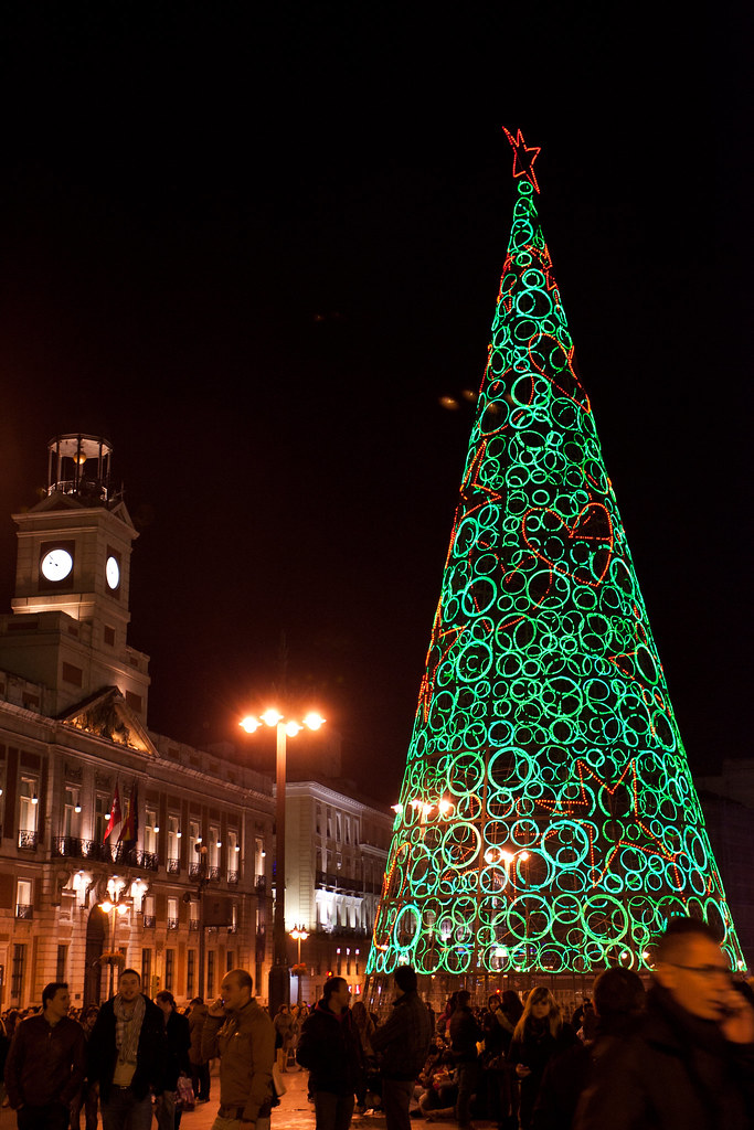 Plaza del Sol, Natal em Madri