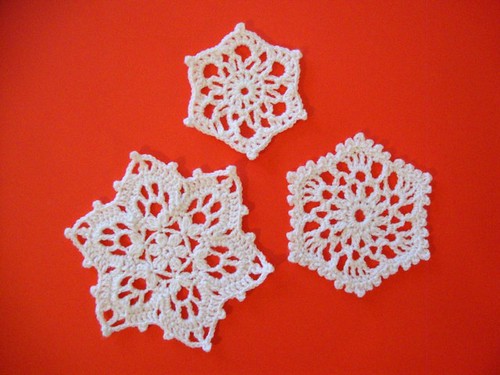 Yarn Snowflakes