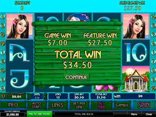 free Thai Paradise free spins feature