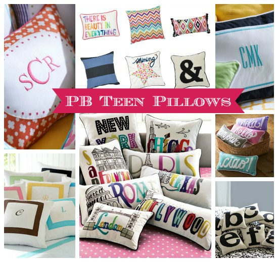 PB Teen Throw Pillows