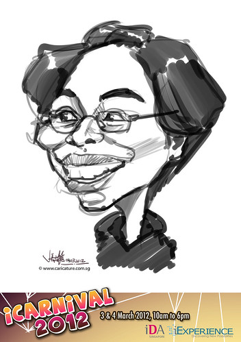digital live caricature for iCarnival 2012  (IDA) - Day 2 - 21