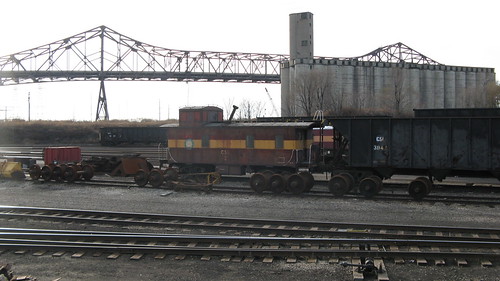 Chicago Shortline Railroad caboose.  Chicago Illinois.  Sunday, November 25th, 2012. by Eddie from Chicago