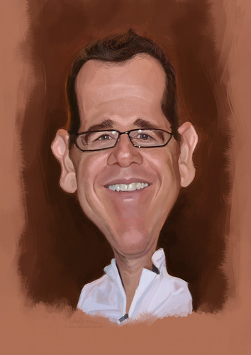 digital caricature for Hewlett Packard