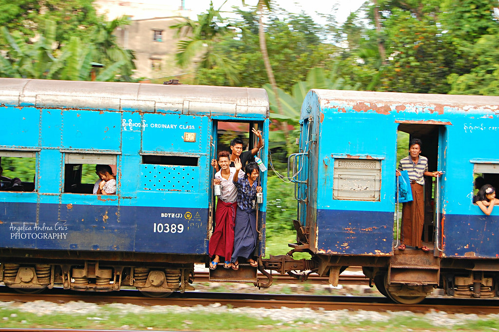 Old Train, Yangon, Burma
