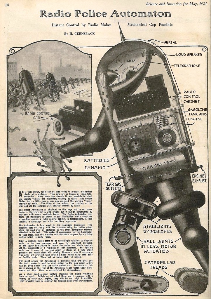 Police Robot - May 1924