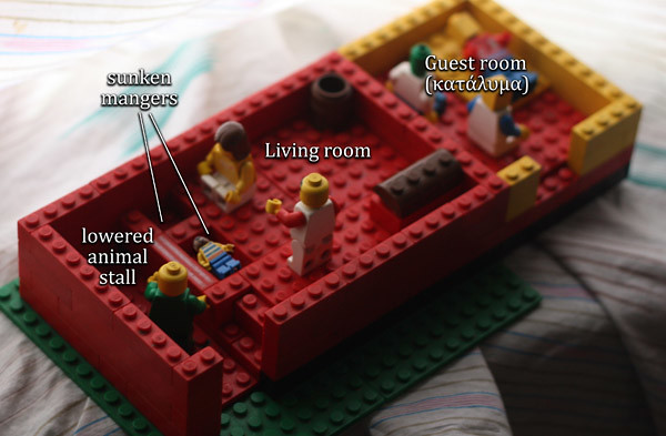 Lego Nativity Scene with Kataluma