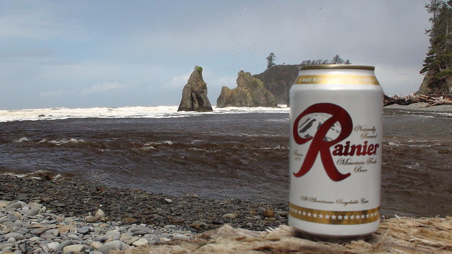Rainier Beer on the Washington Coast