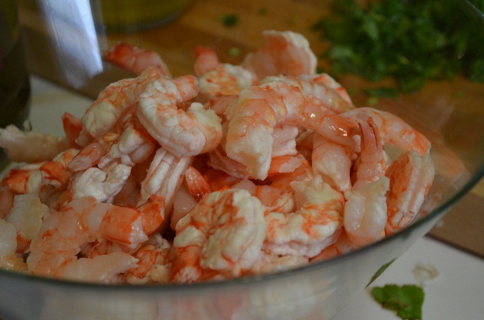 add shrimp on top
