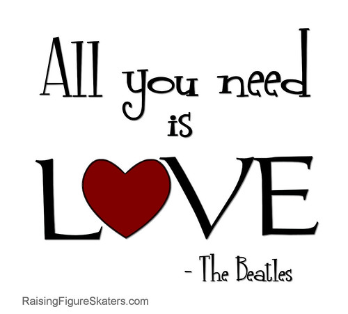 "All You Need Is Love" Word-Art Freebie