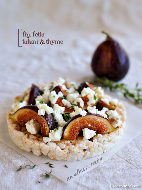 Fig, Fetta, Tahini & Thyme - an Almost Recipe