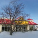 Edmonton McDonalds in January 2013, Snow but sunny!!!!