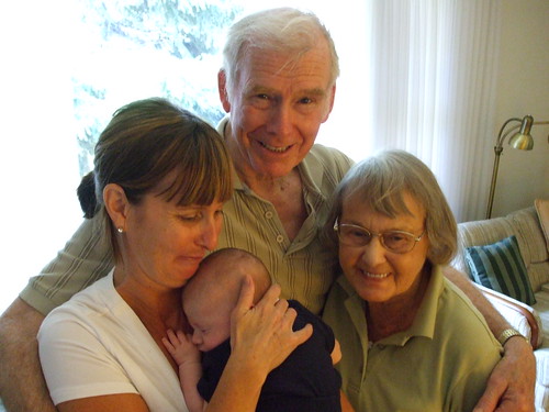 My mother, grandfather, grandmother, and nephew