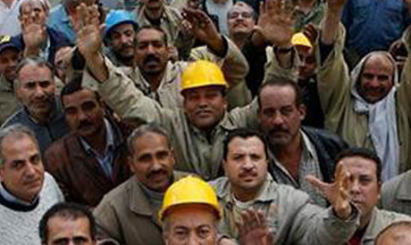 Egyptian cement workers were on strike in Alexandria. The work stoppage was broken up by security forces on February 17, 2013. by Pan-African News Wire File Photos