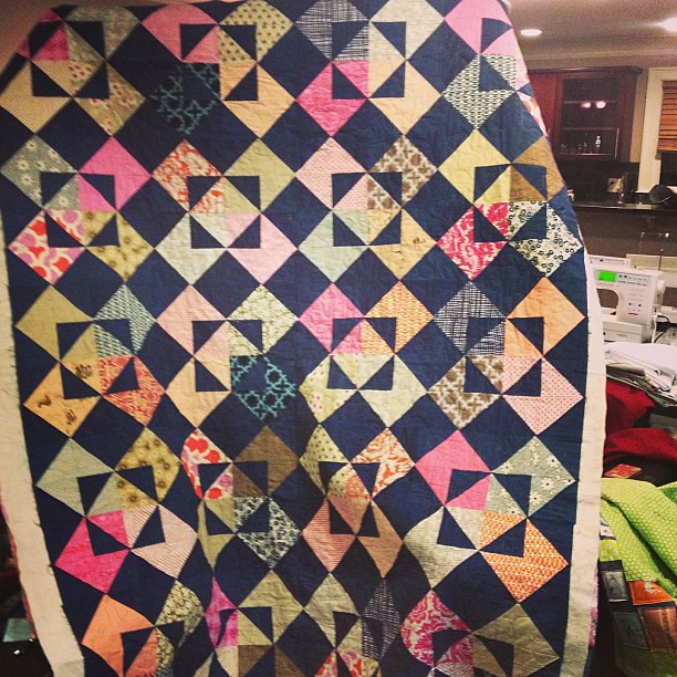 Finished quilting @meamom quilt!!!!