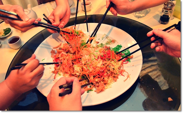 Tossing Yee Sang with Jellyfish