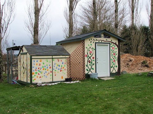 painted shacks