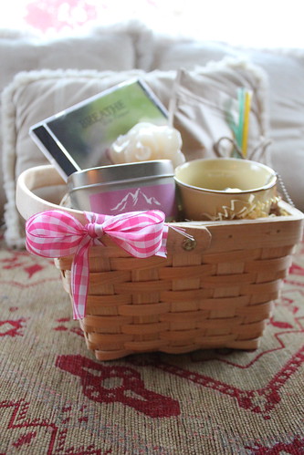Breast Cancer Small Gift Basket by Breast Cancer Yoga