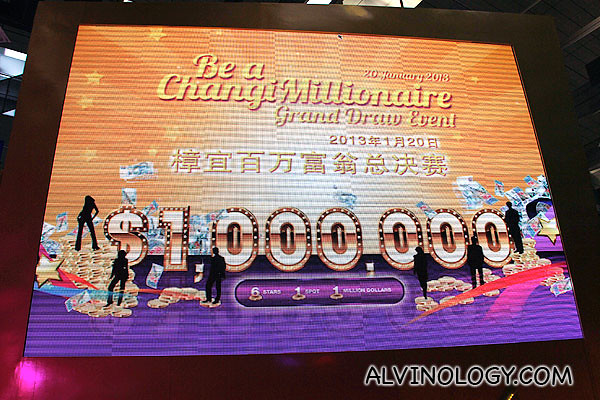 Be a Changi Millionaire Grand Draw event! 