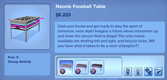 Neonis Foosball Table