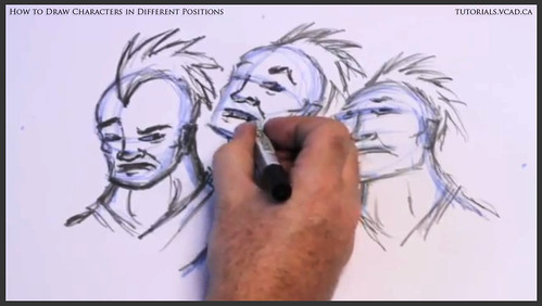 learn how to draw characters in different positions 022