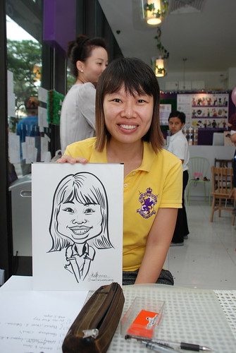 caricature live sketching for birthday party - 12