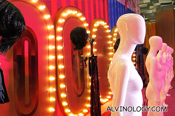 Dress up mannequins for one of the stage games the finalists will be playing 