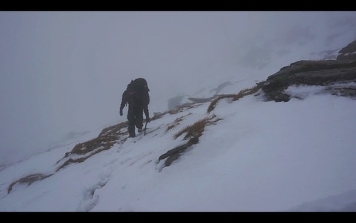 Approaching Central Gully, Ben Lui
