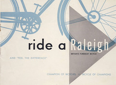 Early 1950s Raleigh brochure "ride a Raleigh"
