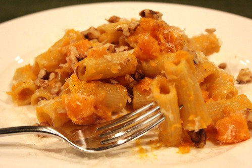Rigatoni with Butternut Squash, Brown Butter, and Sage