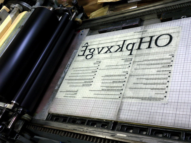 Letterpress Mini-Poster “Anatomy of Type—Imaginary Lines, Areas, and Heights”