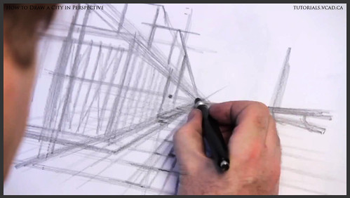 learn how to draw city buildings in perspective 007