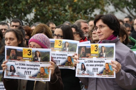 treballadors de televisió de catalunya en vaga